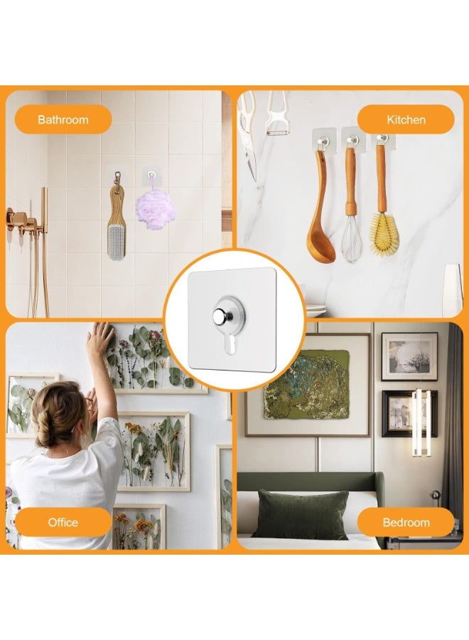 أوشيما 30 قطعة من ملصقات اللصق لتعليق الصور، بدون مسامير، ملصقات لتعليق الصور اللاصقة للجدار، لا تحتاج إلى مسامير، لغرفة المطبخ والحمام، ملصقات صورة قابلة للإزالة وقوية للصور والأواني الزجاجية - Image 5